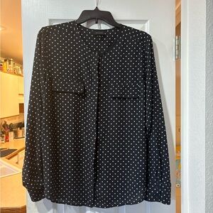 Black Polka Dot Blouse